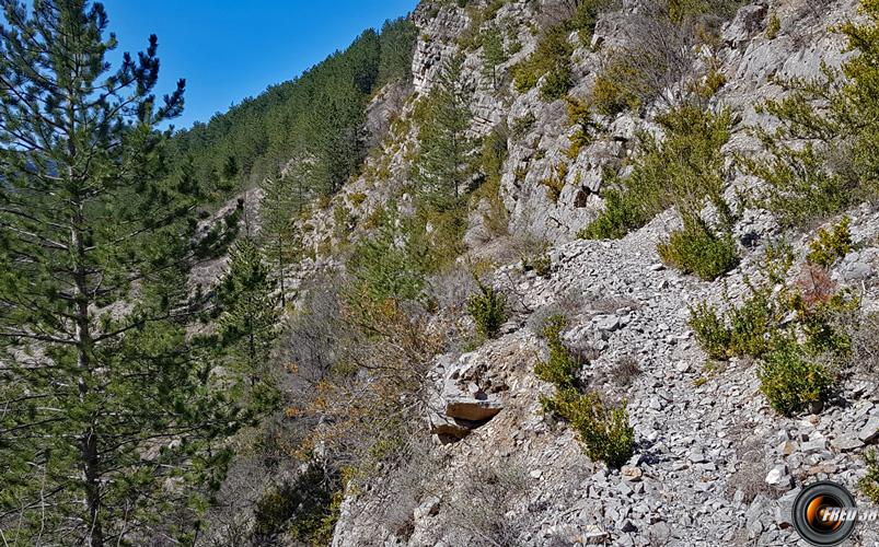 Dans le passage déclinant.