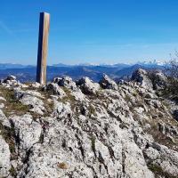 Vue sur les Alpes et le Dévoluy.