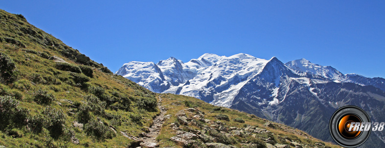 Magnifique balcon sur le Mont-Blanc.