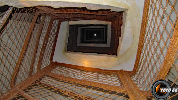 La partie souterraine de l'un des blockhaus.