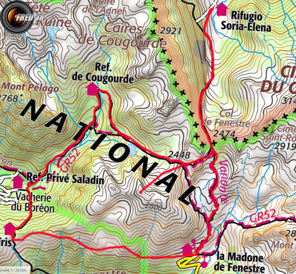 Autour trecolpas carte0