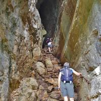 Le bas de la grotte d'Orjobet.