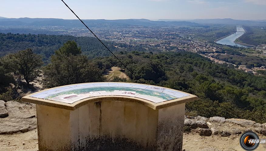 Belle vue sur la vallée du Rhône.