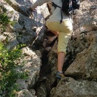 Le passage dans les rochers.