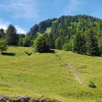 Le départ dans le petit vallon à gauche.