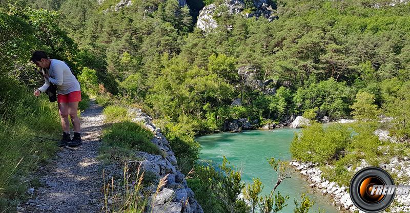 Au fond des gorges du Verdon.