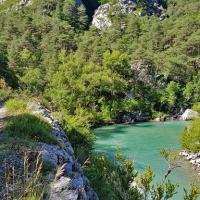 Au fond des gorges du Verdon.