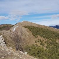 La crête conduisant au sommet.