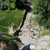 Le haut de la cascade.