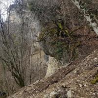 Sous la falaise.