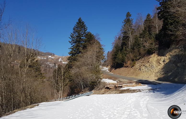 L'arrivée sur la route.