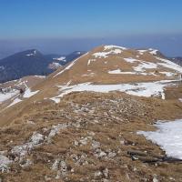La crête vue du sommet.