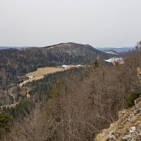 Vue sur l'Hergue du sommet.