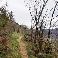 En arrivant sur la falaise.