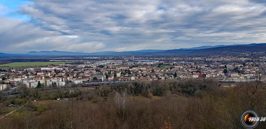 Vue sur Ambérieu.