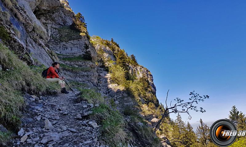 Montée au pas de la Clé.