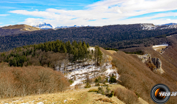 La crête en direction du col de Vassieux.