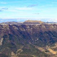 Le plateau d'Ambel et le Roc Toulau.