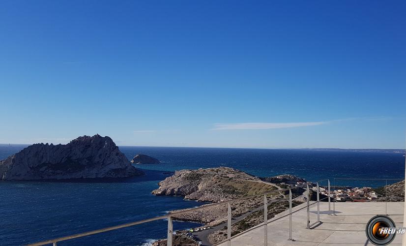 Ile Maire et cap Croisette.