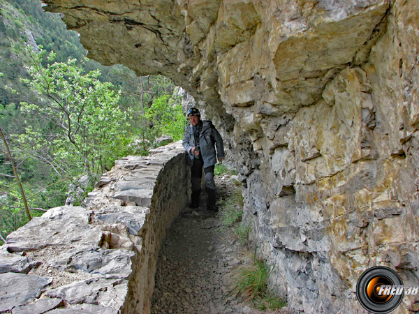 Passage en falaise.