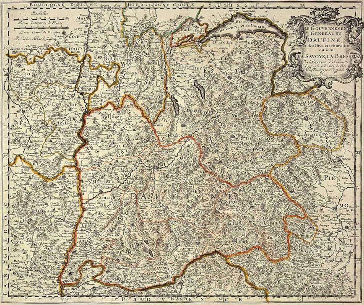 Carte du dauphine