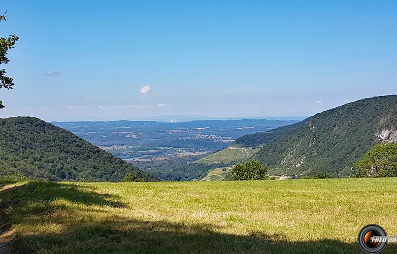 Vue sur la plaine de l'Ain.