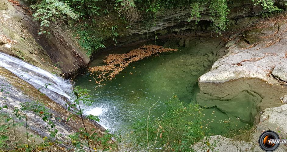 Haut de la cascade.