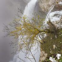 Le haut de la cascade.