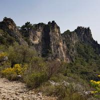 Les ruines du chateau.