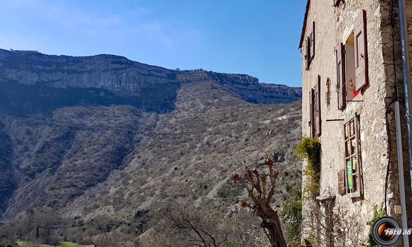 Vue sur l'itinéraitre de montée/descente.