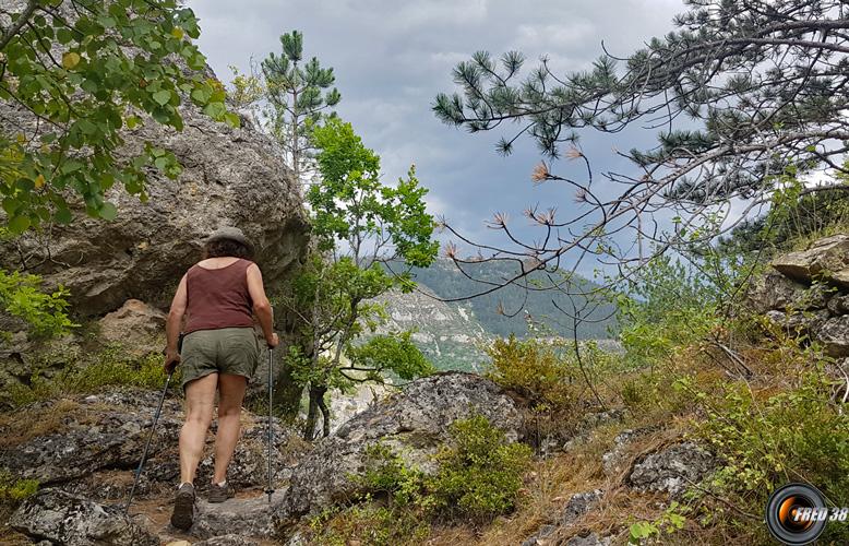 Sur le sentier.