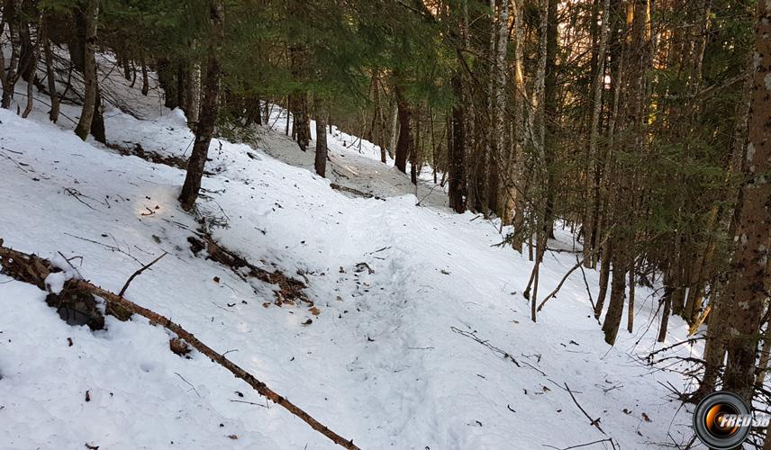 Dans la variante de descente.