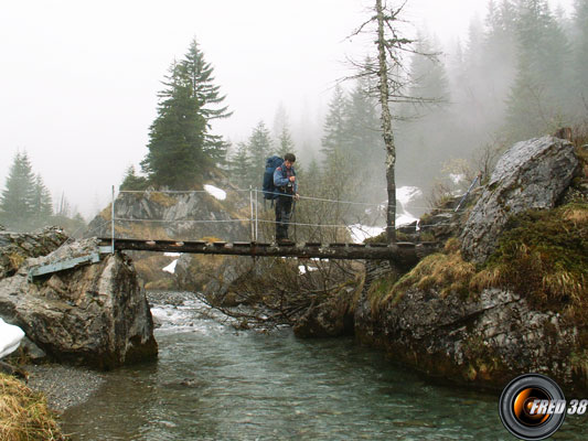 La passerelle.