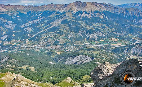 Vue sur Barcelonnette.