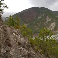 Début de la descente.