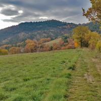 La colline ou se situe la chapelle.