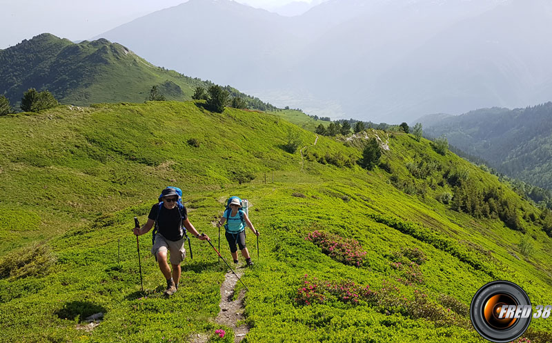 Montée vers le sommet.