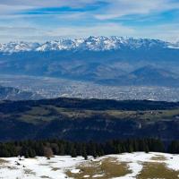 Grenoble et la chaine de  Belledonne
