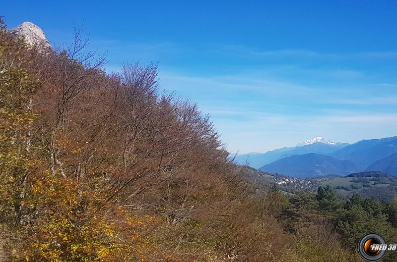 Vue sur le Mont-Blanc.