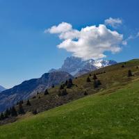 Arrivée dans l'alpage.