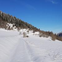 Départ du col.
