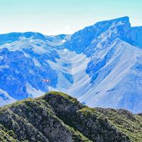La montagne d'Aurouze vue du sommet.