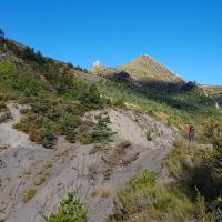 Le petit col en arête, en fond l'Hauteur.