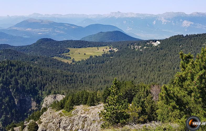 Vue sur le plateau de l'Arselle.