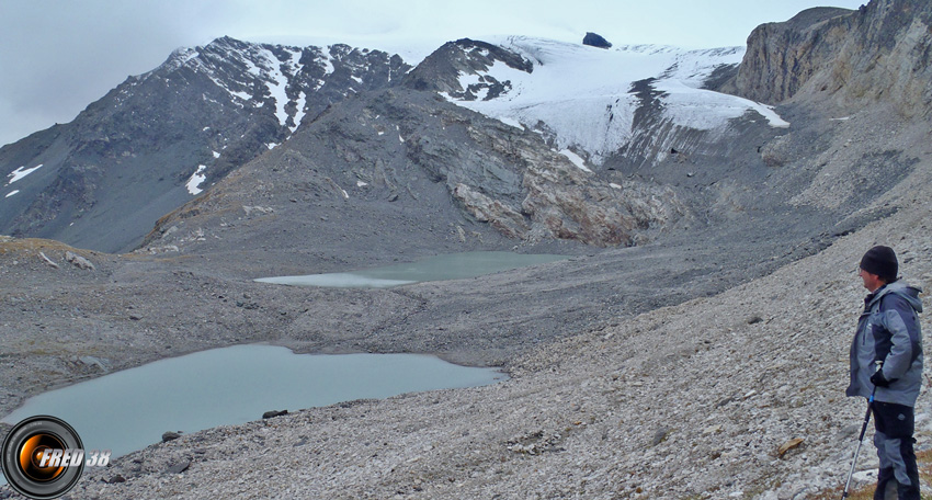 Bas du glacier de Gréboulaz.