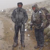 Grosse chute de neige sur le retour.