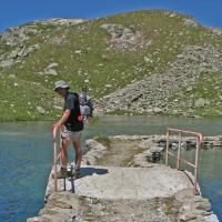 Le passage entre les lacs de Cottepens et de la Motte. ​