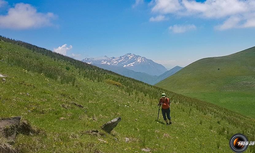 En montant vers la Porte du Vallon.