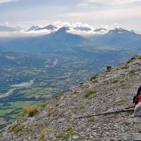 Le sommet en fond le Champsaur.