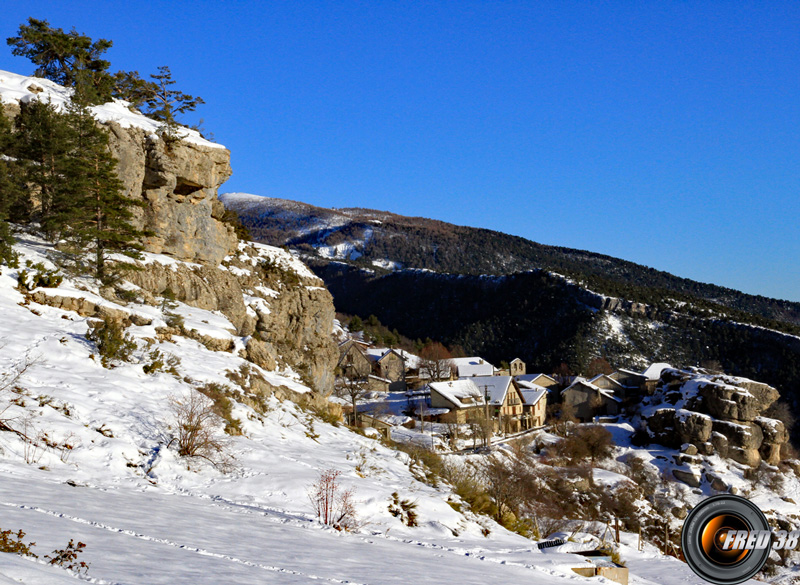 Le hameau de Peyresq.